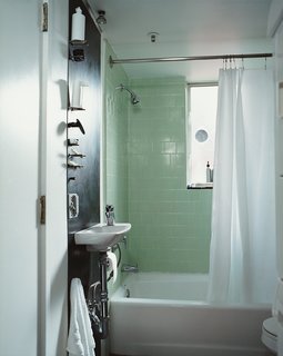 In the bathroom, they did "basically surface things," says Im.