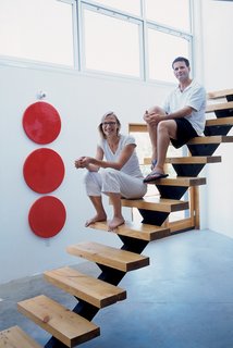 The couple raves about their radiant heating system, which pumps hot water through tubes concealed in the floors of the house. It's ideal for rooms with high ceilings and stone floors. They walk around barefoot all winter long and still manage to stay warm.