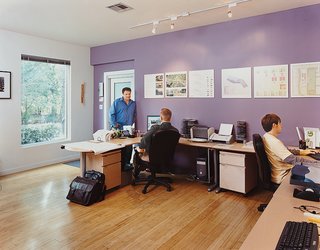 Baton Rouge Oasis - Photo 9 of 13 - Baird's design-build firm, PLUSone Design + Construction, operates out of the former master bedroom.