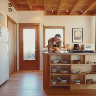 The residence features quiet, poetic spaces, such as the kitchen.