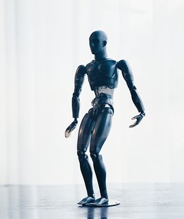 A poseable artist’s model Wanders purchased when he was working on his "breathing" mannequins for the Mandarina Duck flagship store in London.