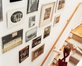 "You have all this history underneath you here," says Matthew Bardin. A display of evocative old family photos, arranged in the stairwell, underscores Bardin’s point.