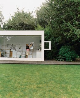 Victorian Secrets - Photo 8 of 10 - Phillips designed Judith a stark white, glass-fronted art studio.