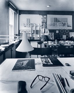Charles Goodman in his Washington, D.C. office during the 1950s.