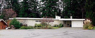The original structure; the new house shares the same footprint but now includes a studio and a garage extension.