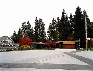 The renovated exterior.