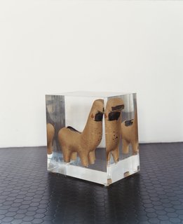 Pure and Symbol - Photo 9 of 10 - The early prototype for the B.M. Horse chair was made using the traditional lost wax casting technique and forever preserved in acrylic block.