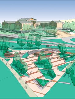 All-Inclusive Architecture - Photo 2 of 3 - Bracali’s design plants the new skatepark firmly in the middle of the city and incorporates elements that will be welcoming to both skaters and nonskaters.