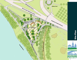 All-Inclusive Architecture - Photo 3 of 3 - The prime real estate allocated for the Schuylkill River Skatepark is a testament to the city’s willingness to embrace a neglected segment of the population.