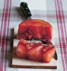 Strawberry and Fresh Mint Terrine