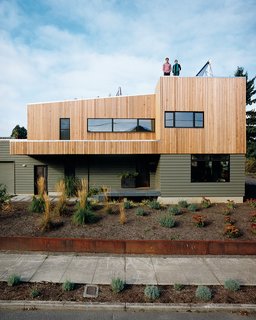The Boglis love the self-reliance afforded by generating thermal energy and growing a garden on their roof.