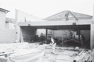 A 2002 photograph of the courtyard in progress.