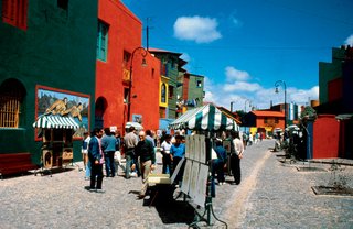 Vendors in Buenos Aires.