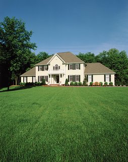 Homes that maintain full, lush lawns in unsuitable climates not only become disharmonious eyesores, they also soak up dwindling water supplies.