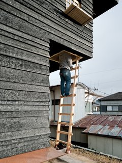 The climb to the Coal House tea room is purposely precarious. Fujimori wants visitors to "be a little afraid" on their way up; it’s "a device to make you feel and think differently in this space."