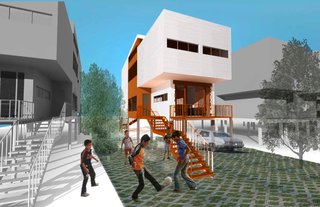 NOLA Design Competition - Photo 11 of 20 - The Kitchen Blender (exterior) by Claudia Barra de Vincenzo and Tracy Sun of McGill University