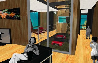 NOLA Design Competition - Photo 18 of 20 - The Pin House (interior) by Erin Towsley and Valérie Lechéne of McGill University