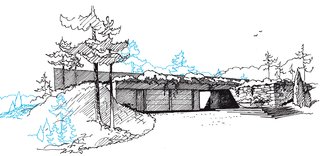 Notes from the Underground - Photo 3 of 3 - The Hess house nestles deeply into the earth. Though the structure is almost fully submerged, natural light is a key component.