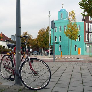 The El Mouhssinine Mosque in North Amsterdam photographed by Dick Barendsen.