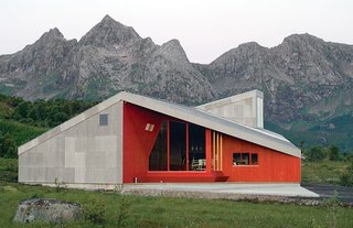The Donning Community Building, constructed in 2006. Image courtesy Jarmund/Vigsnæs AS Architects MNAL.