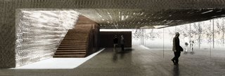 Cloepfil said that his idea for the Clyfford Still Museum in Denver is "that you're always going further and further in," as this stairwell will attest.
