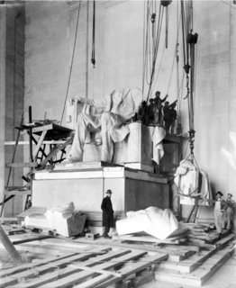 Aaron Britt - Photo 1 of 2 - The Lincoln Memorial under construction.