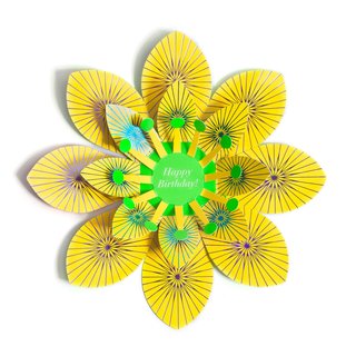Blooms pop-up card by Artecnica