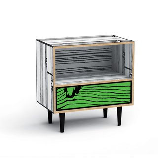 Design by Numbers - Photo 4 of 4 - Wrongwoods night table by Sebastian Wrong and Richard Woods for Established & Sons.