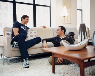 Weinstein sited the apartment’s living room to take advantage of the light from three large arched windows.