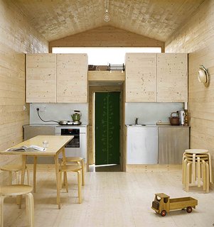 Beach chalet, at 388 square feet, designed by Studiomama.