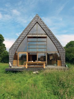 "I didn’t want the kind of manicured garden that would mean I’d have to come out on weekends and mow the lawn," says Jean-Baptiste Barache of the country home he built, mostly by himself, over a year and a half.