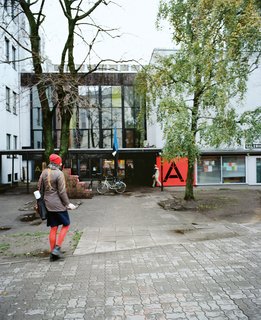 The students at the Estonian Academy of Arts, an influential design force, readily interact with the public, who can view their works in the lobby.