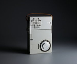 TP1 portable radio-phono combination by Dieter Rams, 1959. Photograph by Koichi Okuwaki.