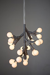 Kilo Design + BIG + Skibsted Ideation - Photo 5 of 15 - Bunch of Bulbs pendant lamp by KiBiSi. Designed in 2005 with standard plumbing fittings. Limited Edition. <br><br>Photo courtesy of KiBiSi