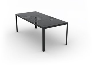Kilo Design + BIG + Skibsted Ideation - Photo 10 of 15 - HAY Hole Plate Table by KiBiSi. Designed in 2009 for the 8 House in Copenhagen with reference to the Mountain Dwellings by BIG. In stores in 2010<br><br>Photo courtesy of KiBiSi