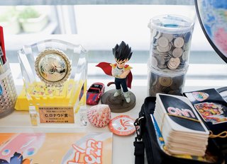 Neatly ordered desktop ephemera.