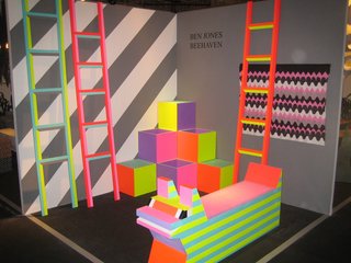 Artist and designer Ben Jones added a much-needed dash of color to Design Miami with his Beehaven collection.