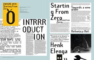 Emigre No. 70 - Photo 2 of 9 - Emigre No. 70, book spread showing images from issue no. 19