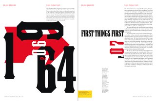 Emigre No. 70 - Photo 5 of 9 - Emigre No. 70, book spread showing reprints from issue no. 49