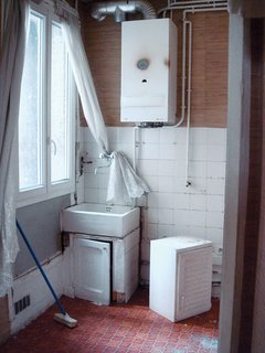 The bathroom, before renovation.
