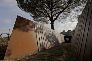 RCR was inspired by the steel sculptures of Richard Serra, and by the layers of space and vegetation found in traditional Japanese Zen gardens.
