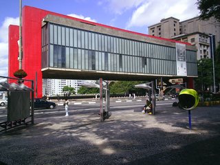 Lina Bo Bardi - Photo 2 of 14 - Bo Bardi’s best-known building, the concrete-and-glass Art Museum of São Paulo, supported only by its exterior columns and elevated above street level. Bo Bardi noted of the structure, which was built in 1968: "I feel that in the São Paulo Art Museum I eliminated all the cultural snobbery so dearly beloved by the intellectuals (and today’s architects), opting for direct, raw solutions."