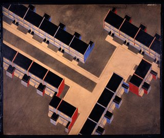 Torten housing estate isometric drawing by Walter Gropius. Image courtesy the Museum of Modern Art.