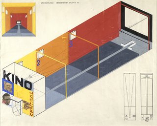 Design for a cinema by Herbert Bayer. Image courtesy the Museum of Modern Art.