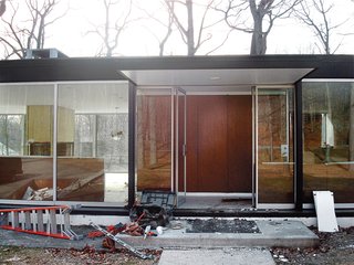 The entry, during renovation.