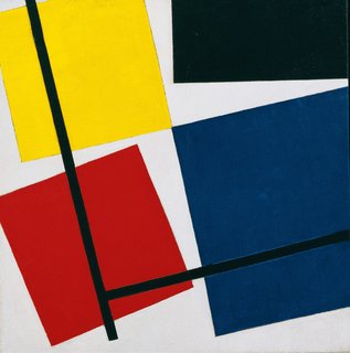 Simultaneous Counter-Composition (1929-30) by Theo van Doesburg. On display at the Tate Modern in London through May 16, 2010, as part of the Van Doesburg and the International Avant-Garde: Constructing a New World exhibit. On loan from the Museum of Modern Art's Sidney and Harriet Janis Collection.