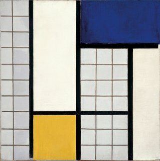 Composition in Half-Tones (1928) by Theo van Doesburg. On display at the Tate Modern in London through May 16, 2010, as part of the Van Doesburg and the International Avant-Garde: Constructing a New World exhibit. On loan from the Museum of Modern Art's Sidney and Harriet Janis Collection.
