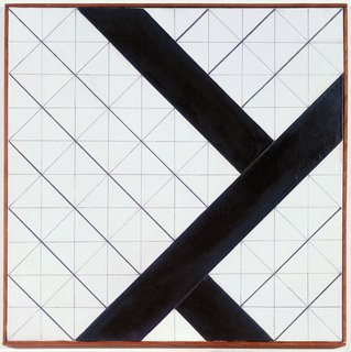 Counter-Composition VI (1925) by Theo van Doesburg. On display at the Tate Modern in London through May 16, 2010, as part of the Van Doesburg and the International Avant-Garde: Constructing a New World exhibit. On loan from the Museum of Modern Art's Sidney and Harriet Janis Collection.