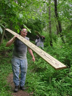 Swamp Thing - Photo 2 of 17 - With the help of friends, Moskow and Linn constructed the Swamp Hut in five weeks, saving them an estimated $15,000 in labor and making the total cost of the project just the $7,500 for materials.