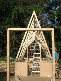 Swamp Thing - Photo 5 of 17 - Shown here, construction under way. One hut up, four to go.
